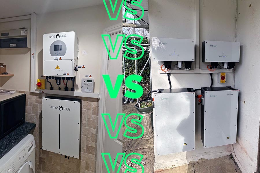 sunsynk or givenergy solar installation